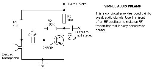 audio preamp schematic